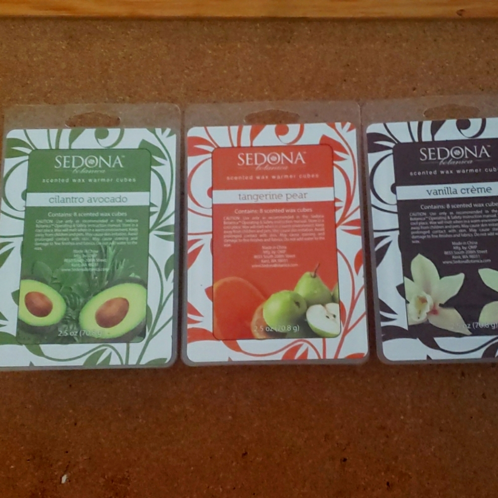 New Sedona Botanica Scented Wax Warmer Cubes 3pks